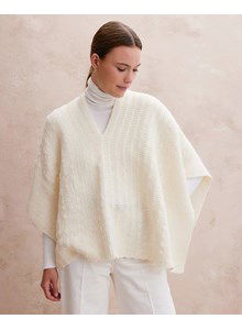 Poncho met V-hals