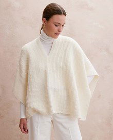 Poncho met V-hals