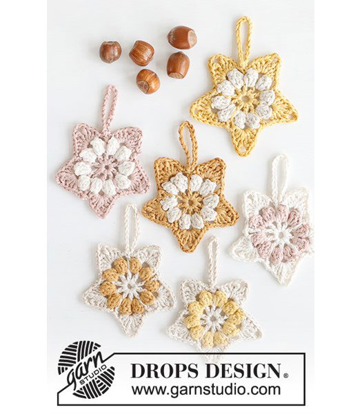 Haakpatroon sterhangers Blooming Stars