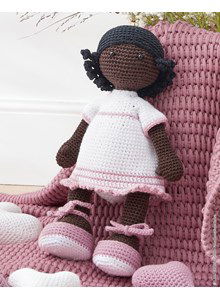 Meisjes pop met krullend haar