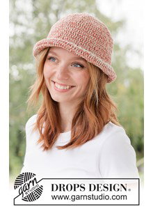 Gehaakte zomerhoed van dubbeldraads katoen