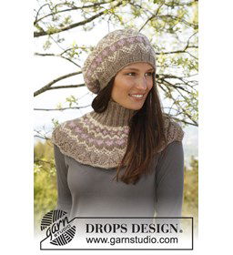 Baret en halswarmer gemaakt van Drops Nepal