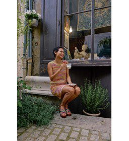 Zomers dames topje gemaakt van Lang Yarns Lisboa