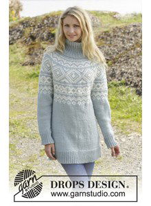 Gebreide trui met Noors patroon