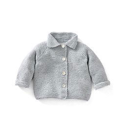 Kinderjasje met reverkraag gemaakt van knopen