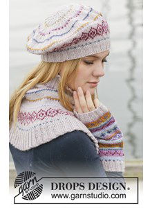 Gebreide baret, halswarmer en polswarmers