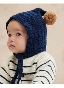 Babymutsje met pompon