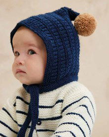 Babymutsje met pompon