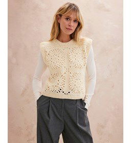 Mouwloze damestrui gemaakt van Phildar Phil Partner 3,5