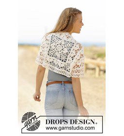 Bolero gemaakt van Drops Cotton Light