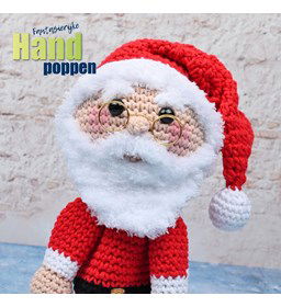 Handpop kerstman gemaakt van Durable Teddy