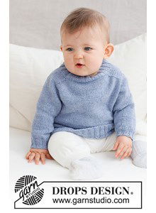 Babytrui Blue Pebbles met zadelschouders