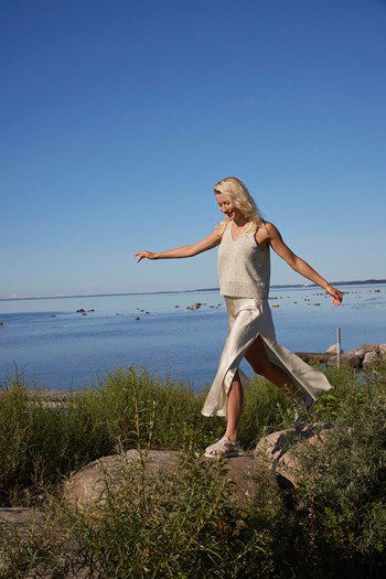 Dameshemdje Camilla met brede gehaakte rand