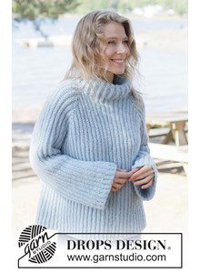 Gebreide trui in patentsteek