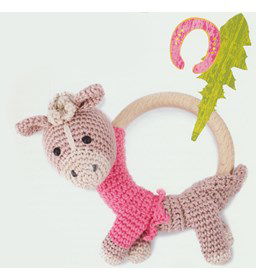 Rammelaar veulentje gemaakt van Lijm gips klei