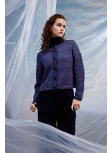 Vest met hoge knoopsluiting