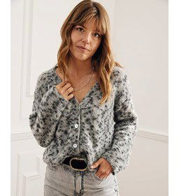 Gevlekte damestrui gemaakt van Phildar Phil Leo concept