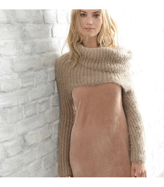 Breipatroon Bolero met col