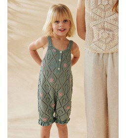 Tuinbroekje met korte pijpjes gemaakt van Phildar Phil Origin