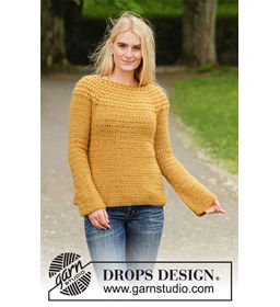 Dames trui gemaakt van Drops Kid Silk