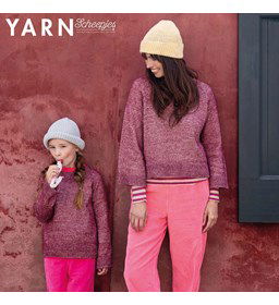 Damestrui of kindertrui Mini and Me Sweaters gemaakt van Scheepjes Stone Washed