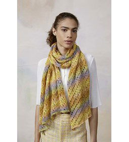 Sjaal gemaakt van Lang Yarns Linello