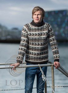 Herentrui met dubbele en opstaande halsboord