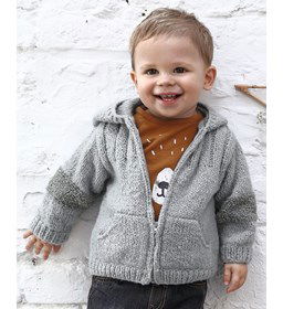 Kindervest gemaakt van Phildar Phil Wavy