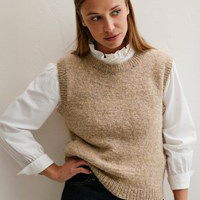 Spencer met ronde hals