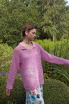 Haakpatroon Damesvest met reverskraag Flower Field