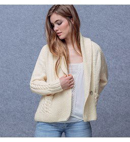 Dames vest gemaakt van Phildar Phil merinos 6