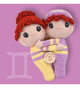 Sterrenbeeld poppen Tweelingen Teddy gemaakt van Durable Cosy Fine