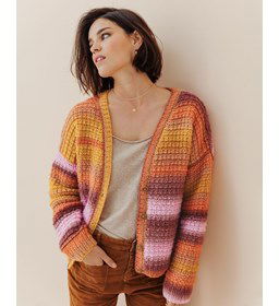 Dames vest gemaakt van Phildar Phil nuage