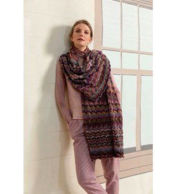 Omslagdoek gemaakt van Lang Yarns Frida