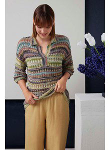 Damestrui Solene met halssplit en kraagje