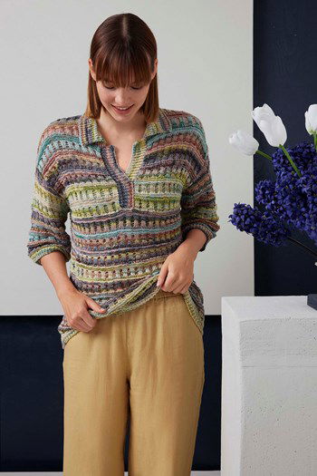 Damestrui Solene met halssplit en kraagje