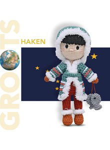 Haakpatroon pop eskimo met visjes gemaakt van Durable Teddy