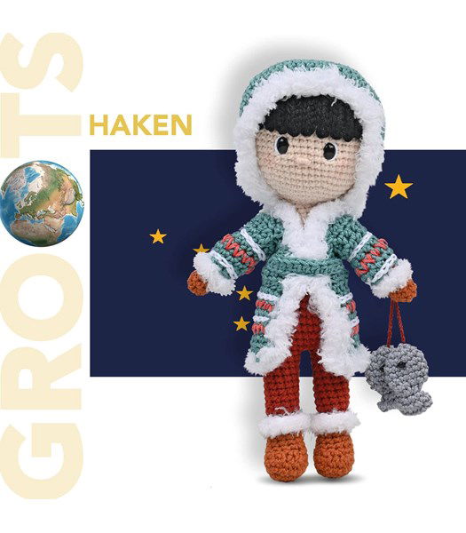 Haakpatroon Pop Eskimo met visjes