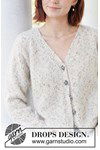 Breipatroon Snowy Sparkles Cardigan van andere kant