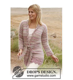 Gebreid vest gemaakt van Drops Kid Silk