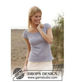 Gebreide top gemaakt van Drops Muskat