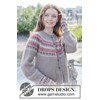 top-down vest met ronde pas en Scandinavisch patroon gemaakt van Rondbreinaald nr 4