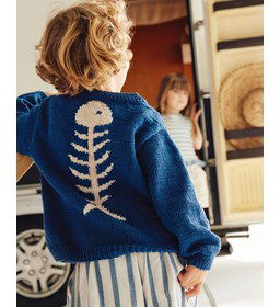 Trui in tricotsteek gemaakt van Phildar Phil Coton 3