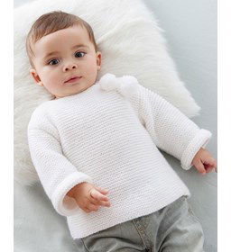 Luiertruitje gemaakt van Phildar Phil Partner 3,5