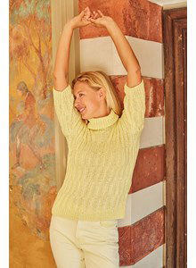 Damestop met verticale ribbels