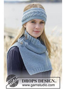 Gebreide hoofdband en halswarmer 