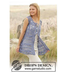 Gilet gemaakt van knopen