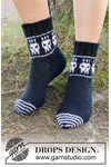 Breipatroon Skeleton Steps Socks van andere kant