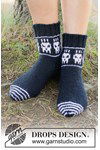 Breipatroon Skeleton Steps Socks van andere kant