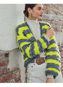 Gestreepte damesvest